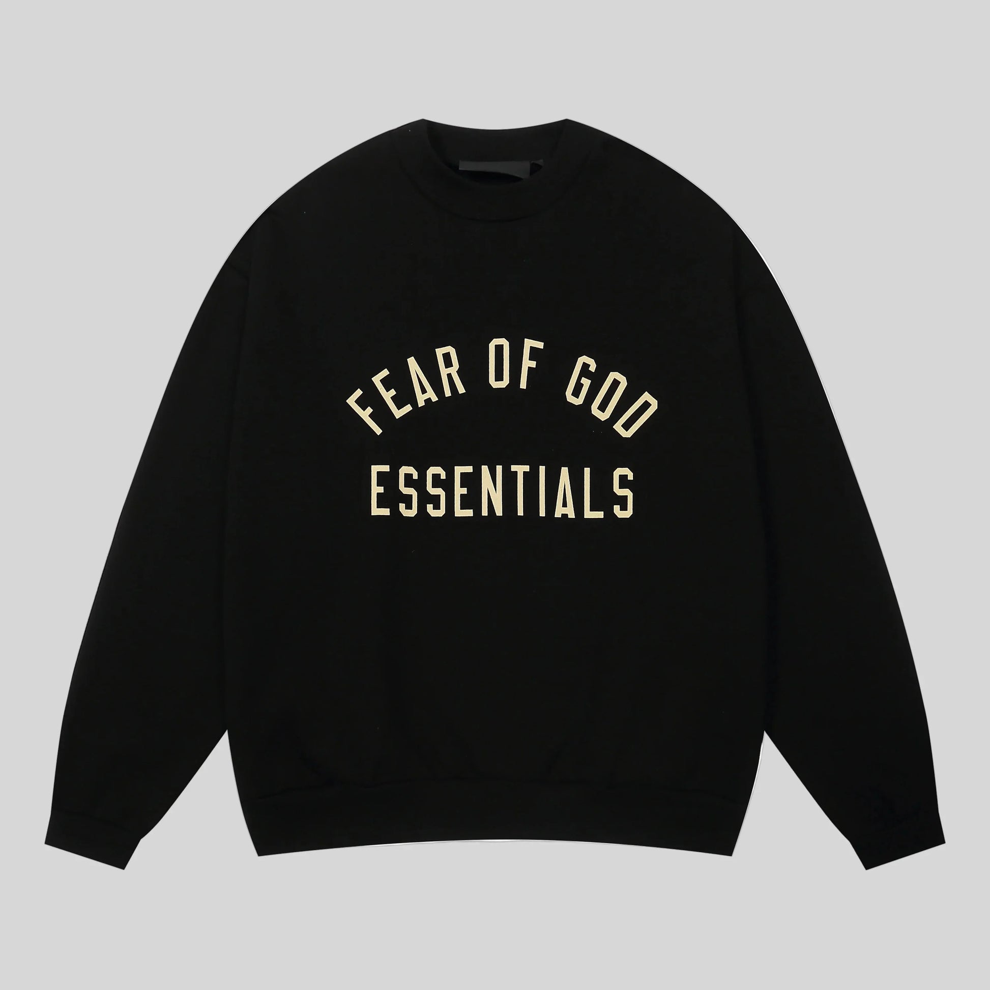 essentials black sweatshirt relaxed fit casual