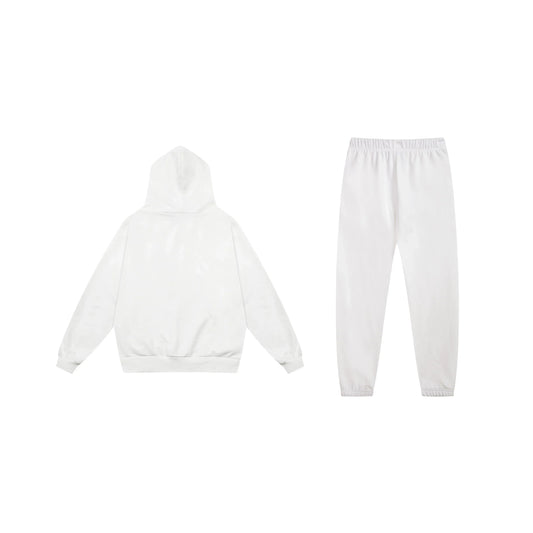 Essentials tracksuit eggshell angled view relaxed fit set