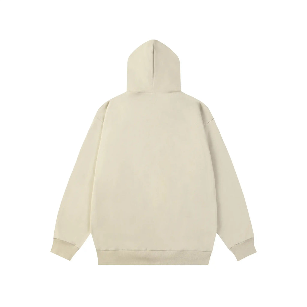 FOG Hooded ESSENTIALS Clothing Light Cream Long Sleeve Tracksuit 4