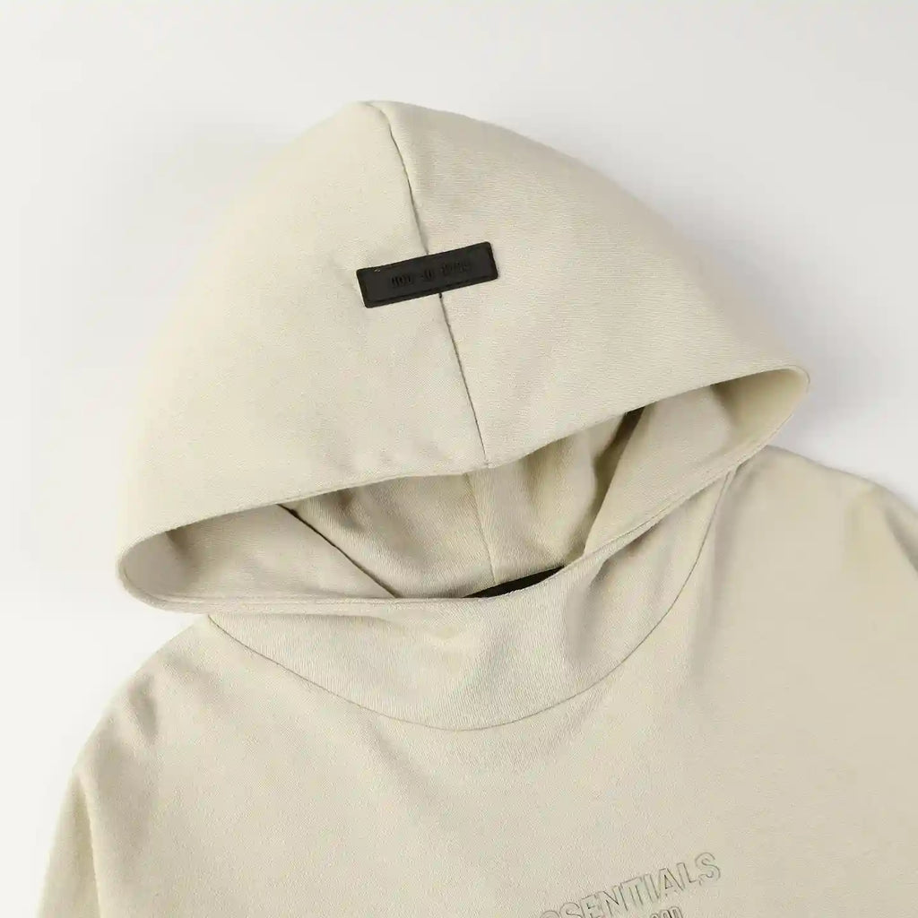 FOG Hooded ESSENTIALS Clothing Light Cream Long Sleeve Tracksuit 5