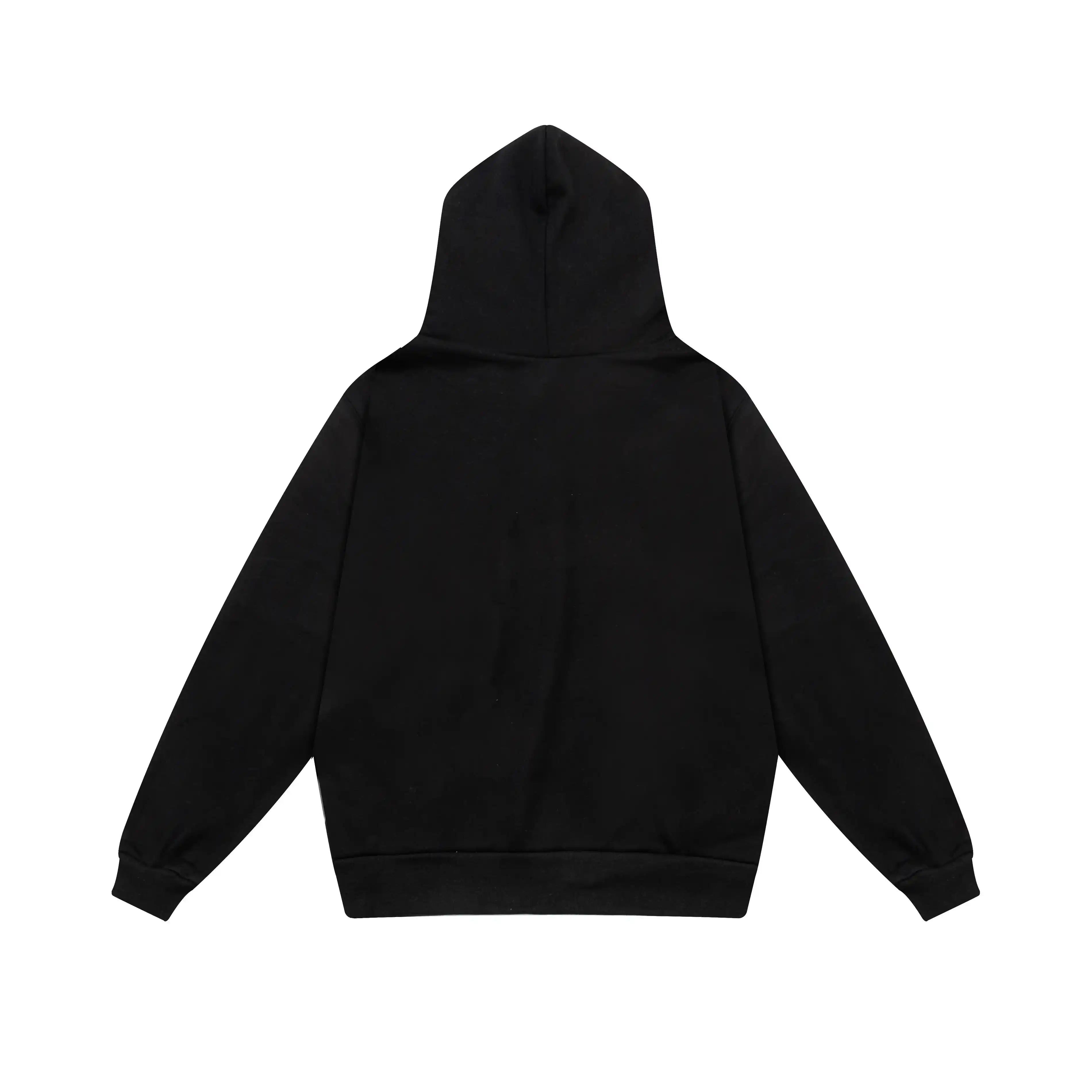 FOG Hooded Sweatshirt ESSENTIALS Clothing Black Long Sleeve Tracksuit 4