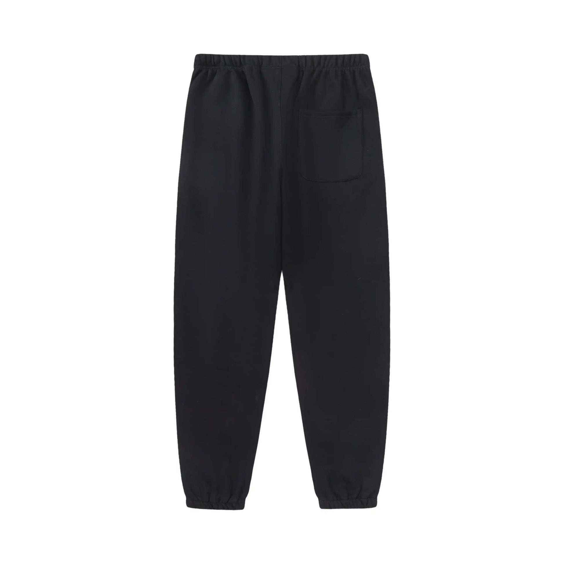Fear of God Essentials black tracksuit back view zip hoodie and joggers