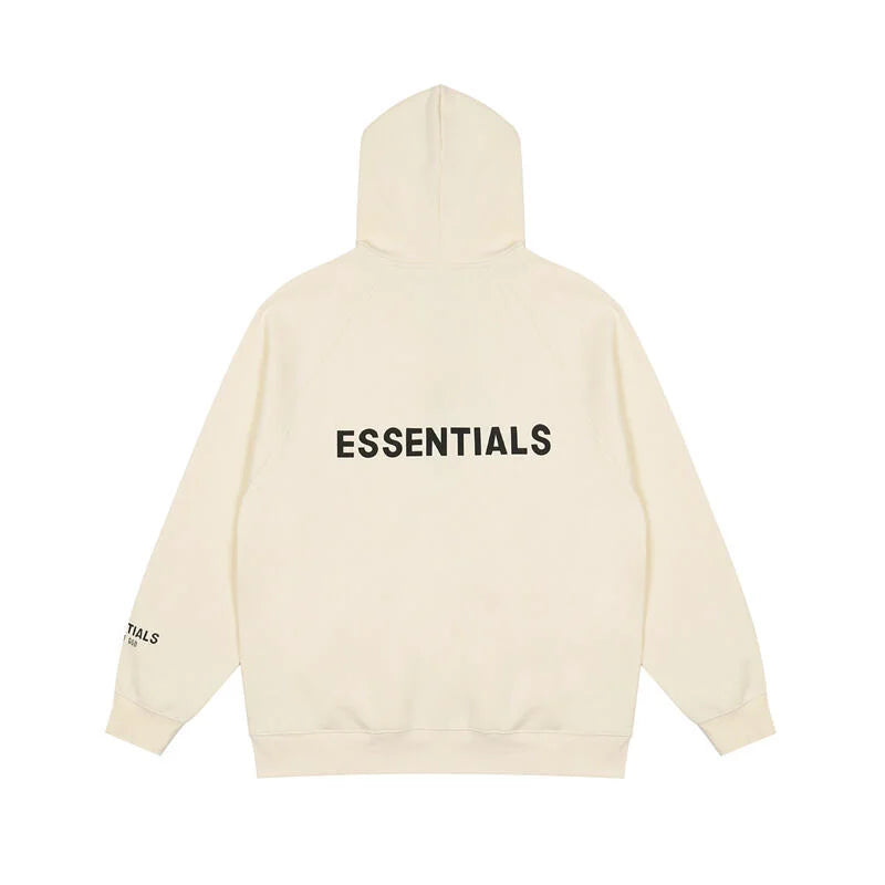 FOG Pure Hooded ESSENTIALS Clothing Light Cream Long Sleeve Tracksuit 4