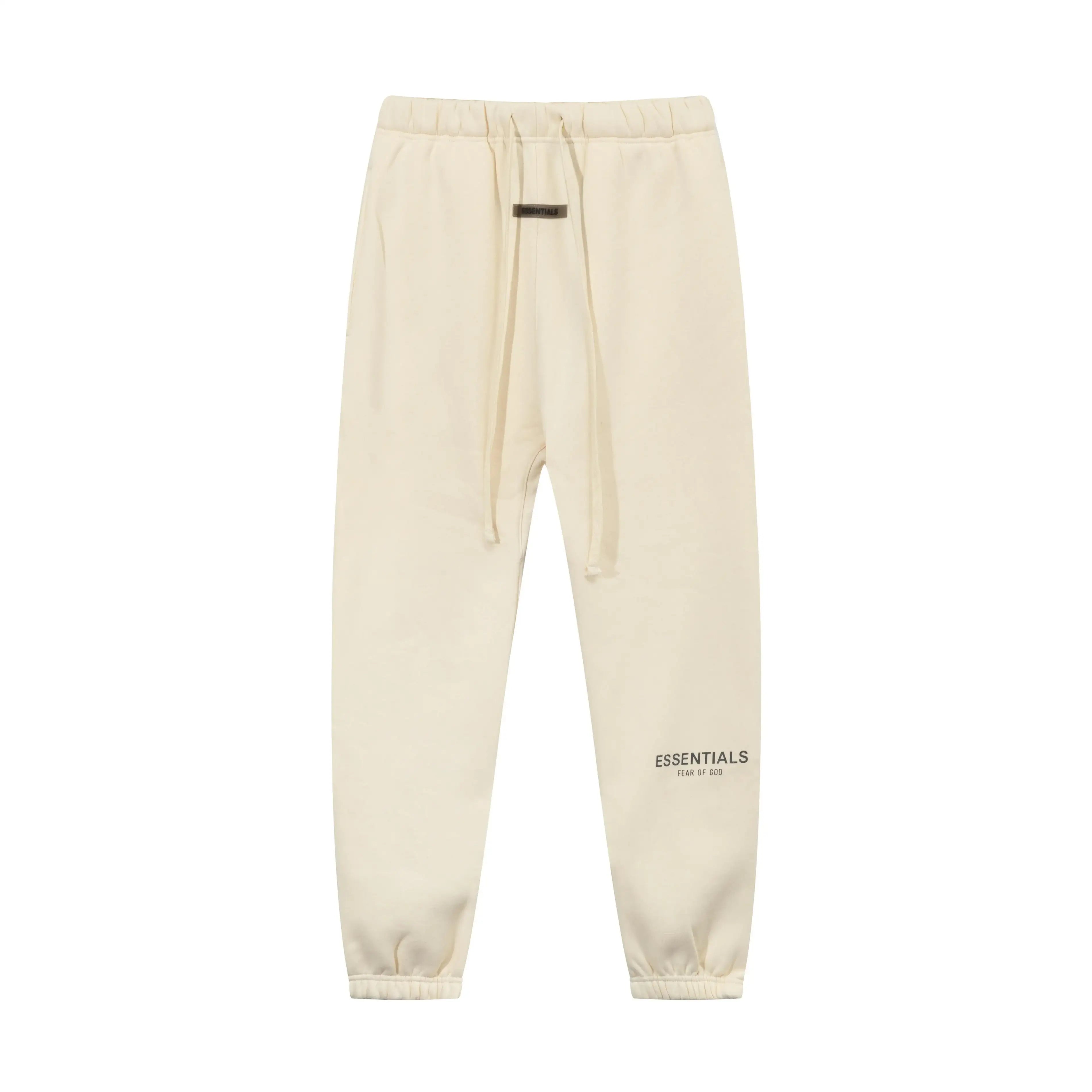 FOG Pure White ESSENTIALS Clothing Light Cream Long Sleeve Tracksuit 5