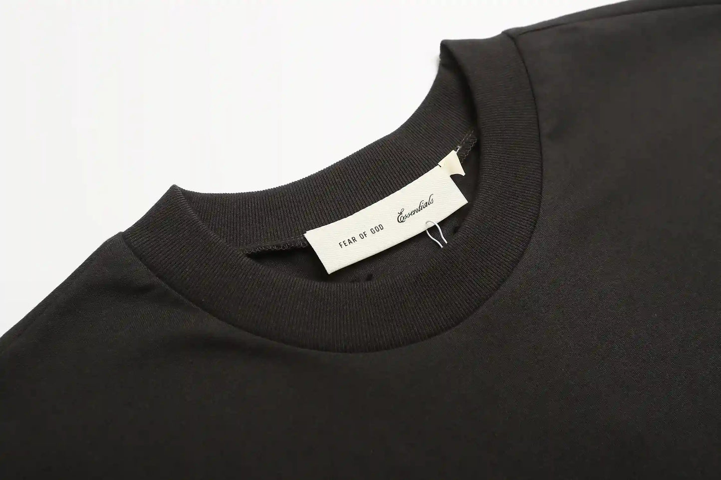 Fear Of God ESSENTIALS Signature Light Black T-Shirt