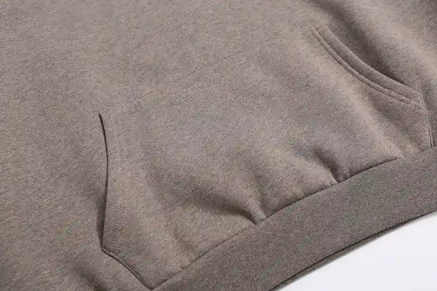 Fear Of God Essentials Clothing Dark Heathered Oatmeal Hoodie
