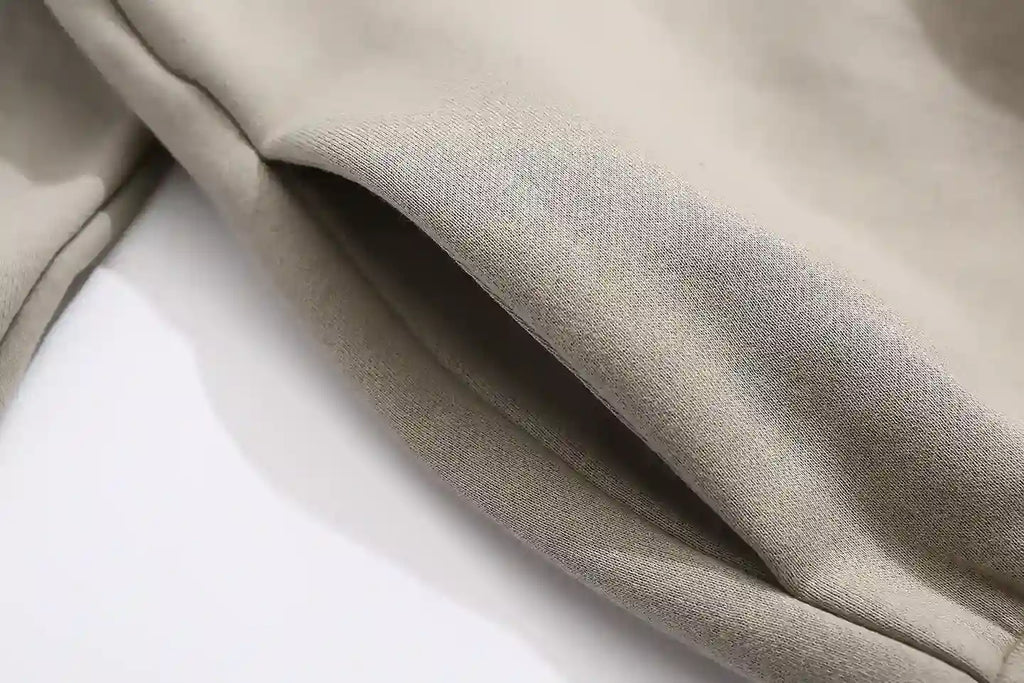 Fear Of God Essentials Zip Heathered Gray Hoodie