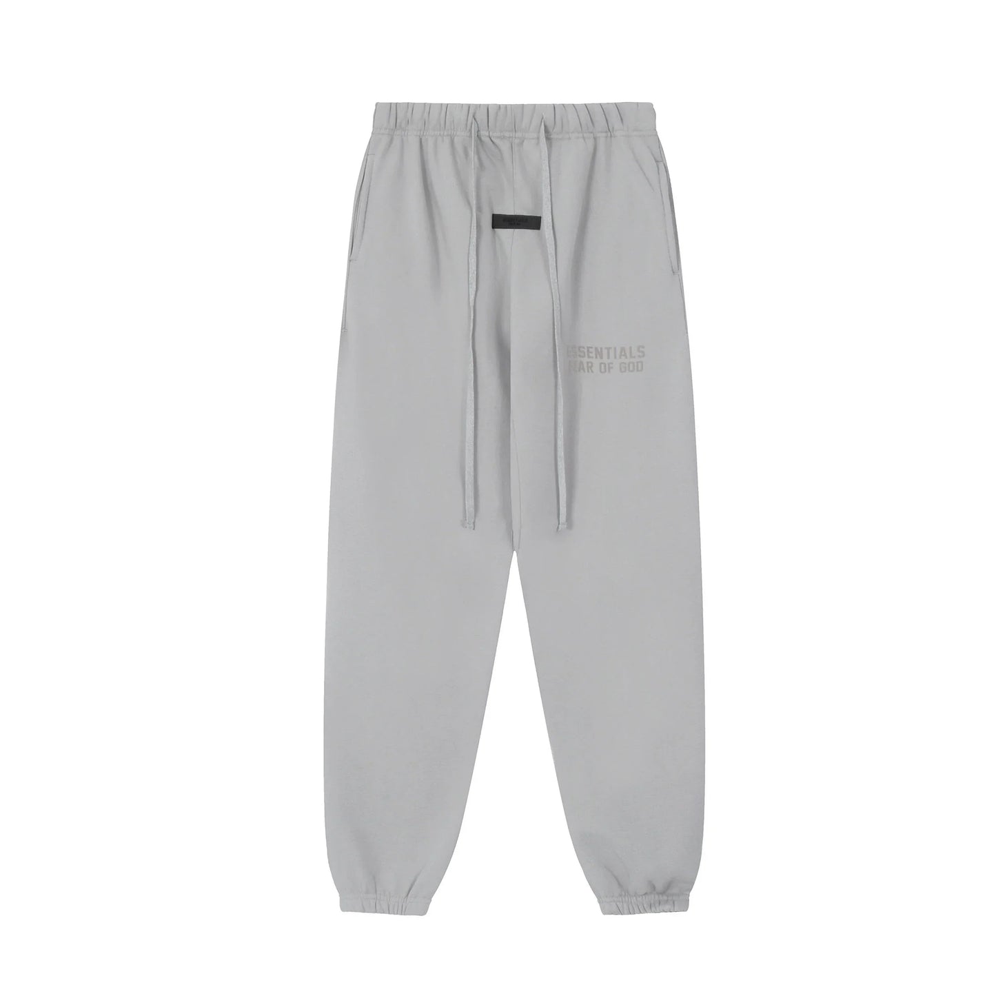 Essentials Dusty Grey Hoodie Set back view – Fear of God set