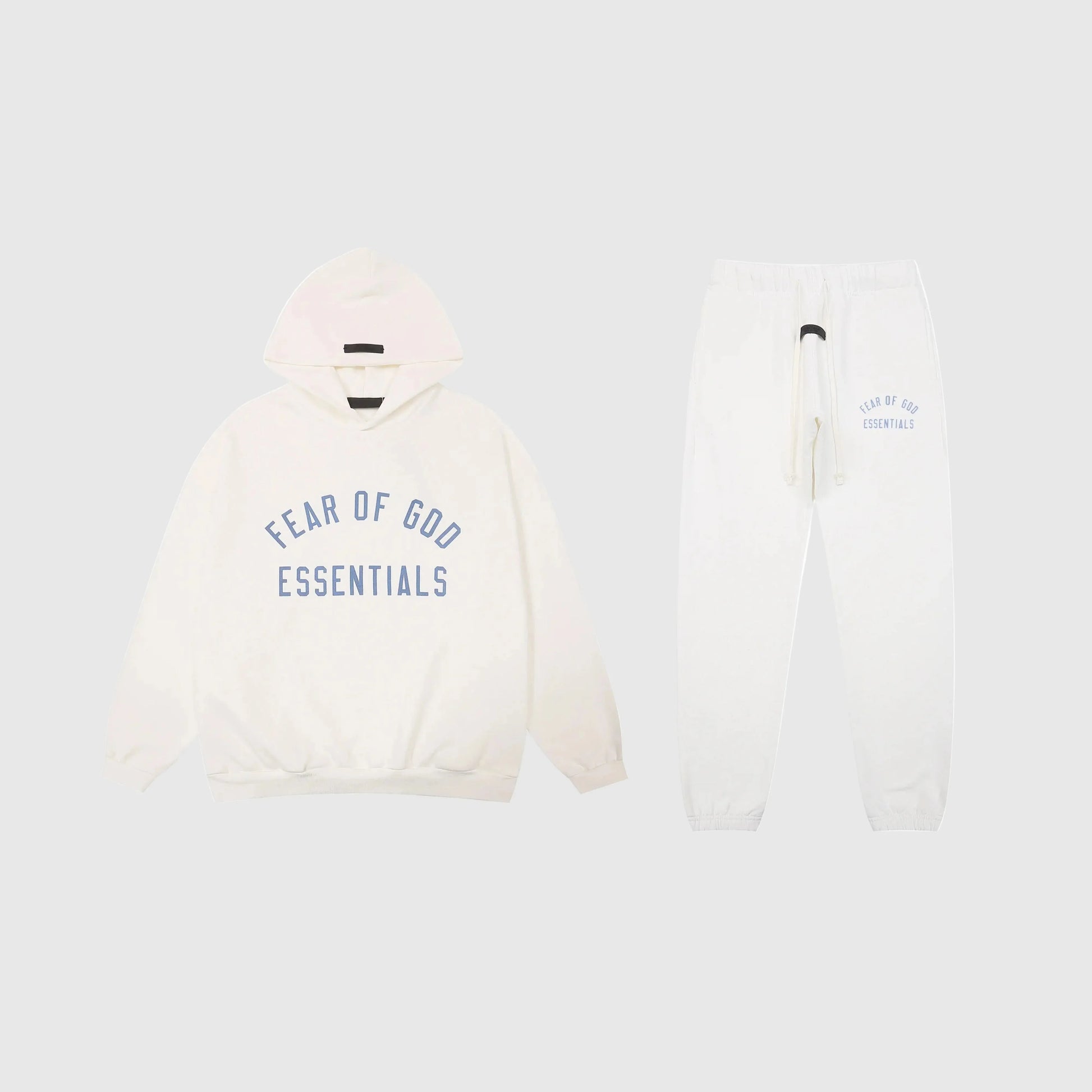 Essentials Cloud Dance Hoodie Set front view – Fear of God matching set
