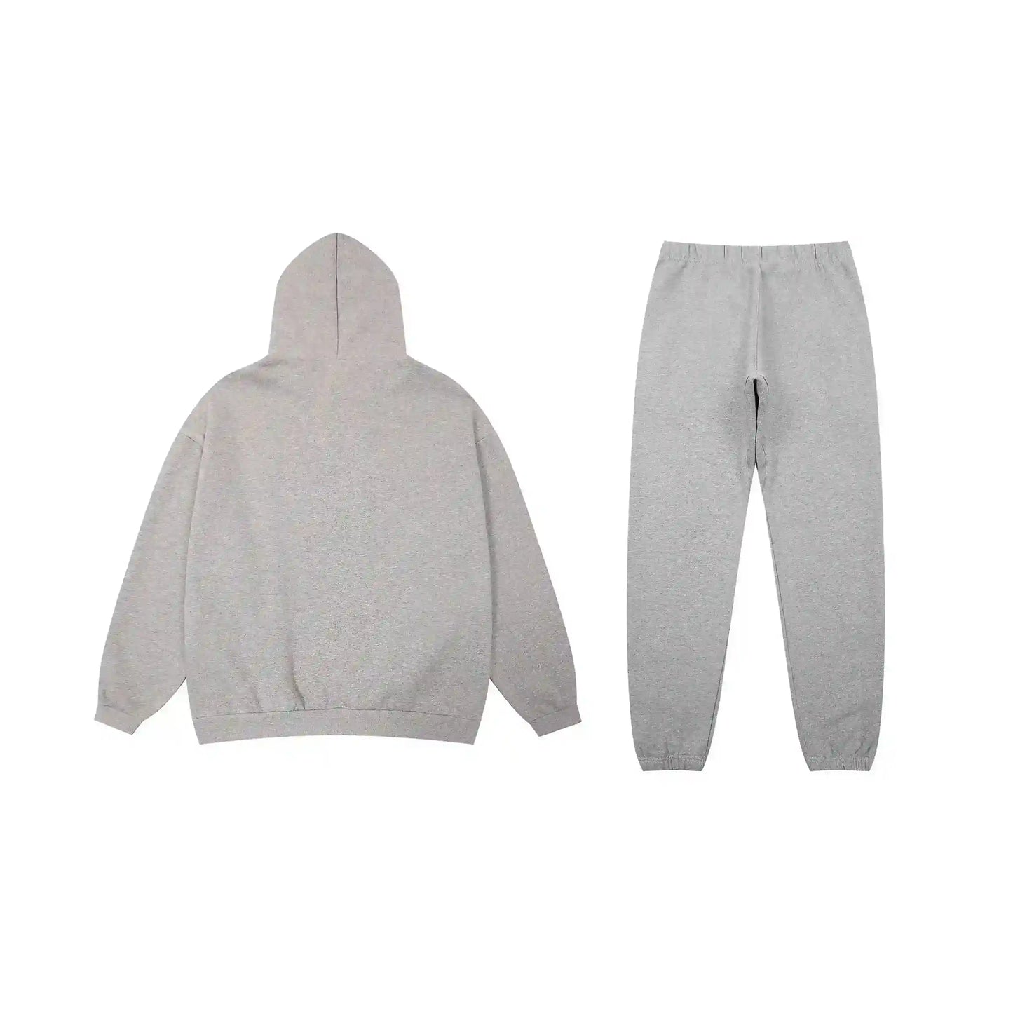 Fear of God Essentials Light Heather Oatmeal hoodie set hoodie and jogger set
