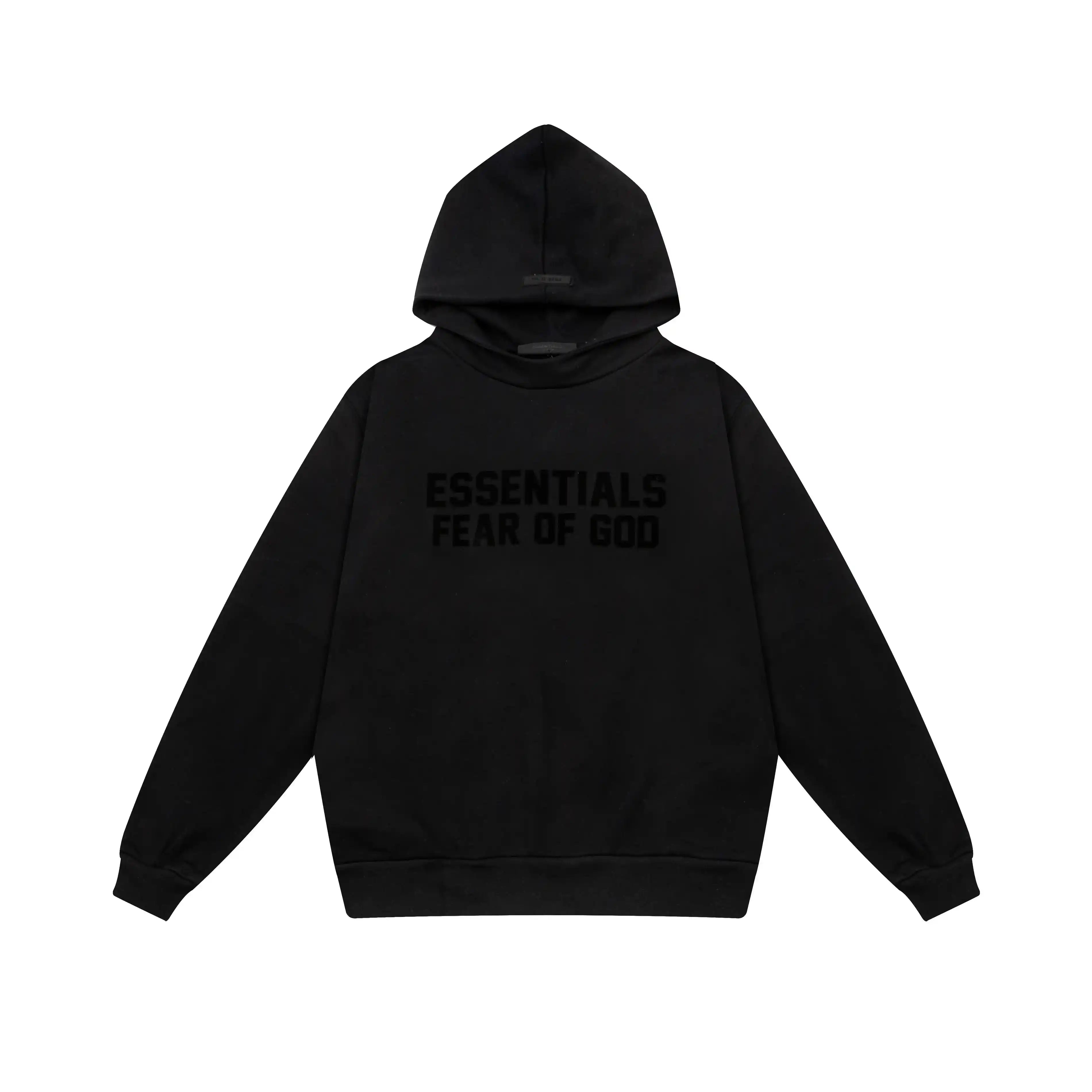 Fear of God ESSENTIALS Clothing Longsleeve Black Tracksuit 3