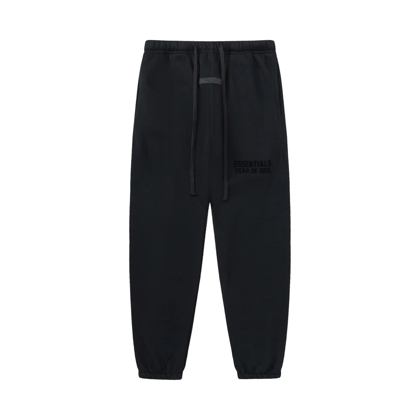 Essentials Black Hoodie Set back view – Fear of God set