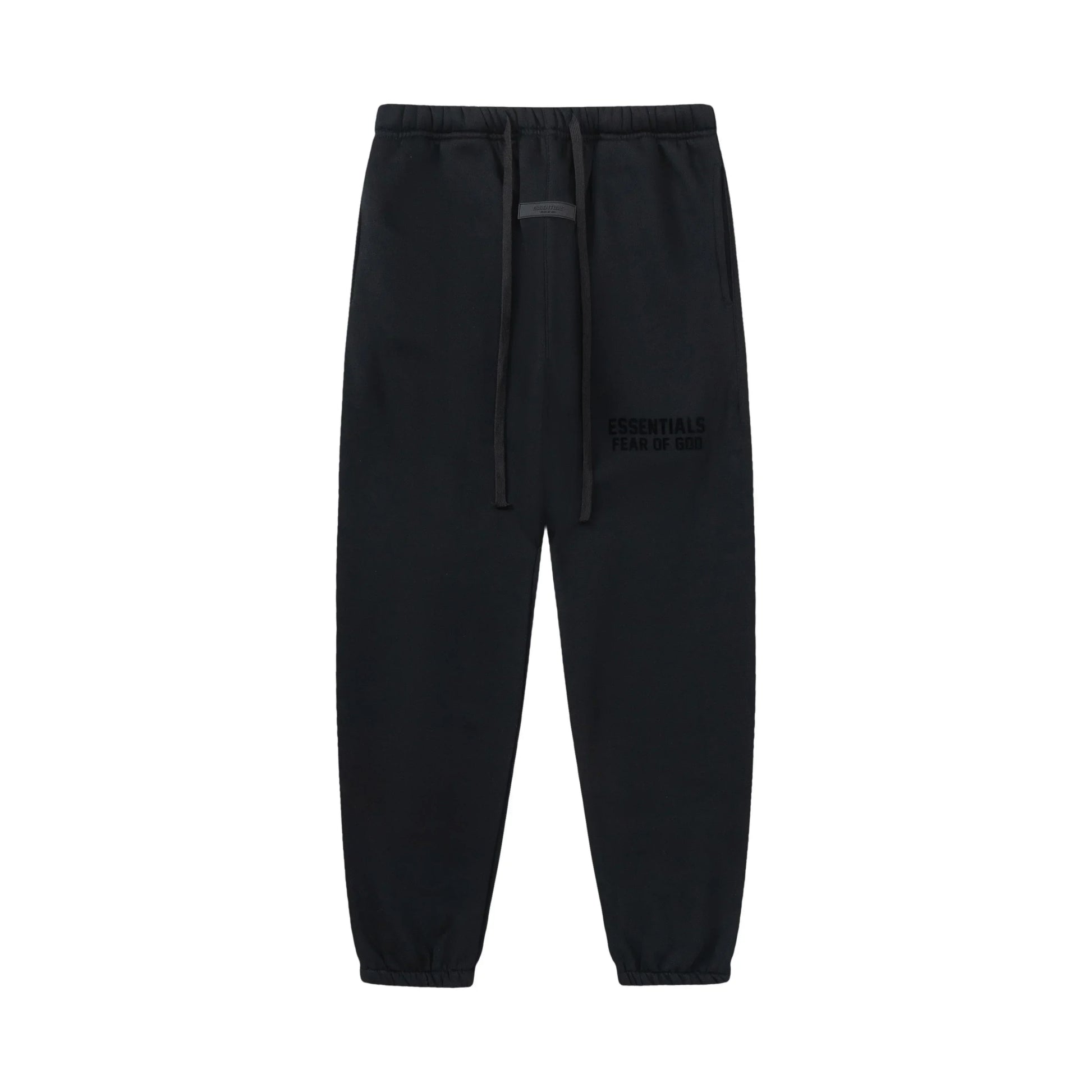 Essentials Black Hoodie Set back view – Fear of God set