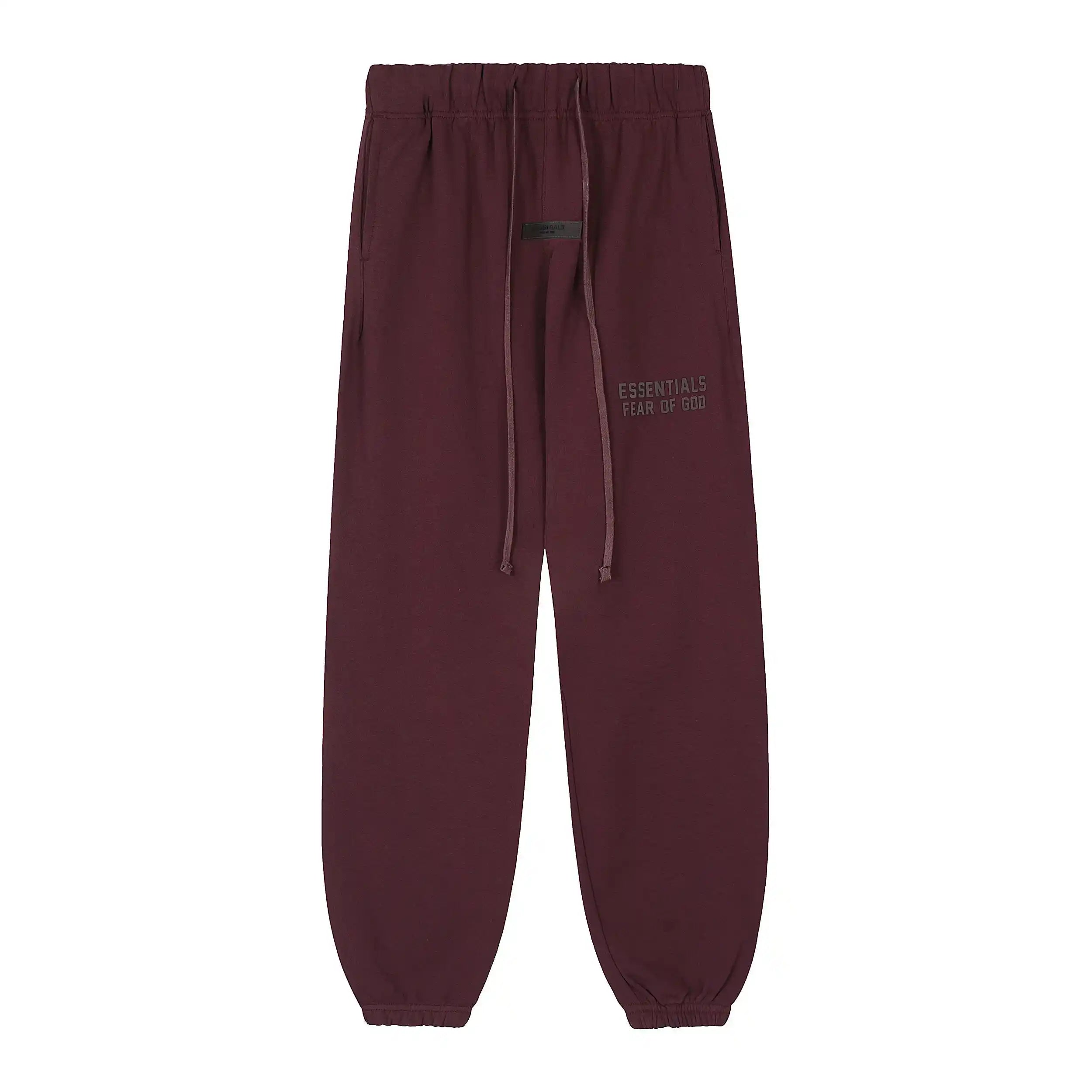 Fear of God ESSENTIALS Clothing Wine Berry Longsleeve Tracksuit 5