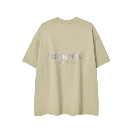 Fear of God ESSENTIALS Wheat Classic T-Shirt - Back View | Essentials T-Shirt