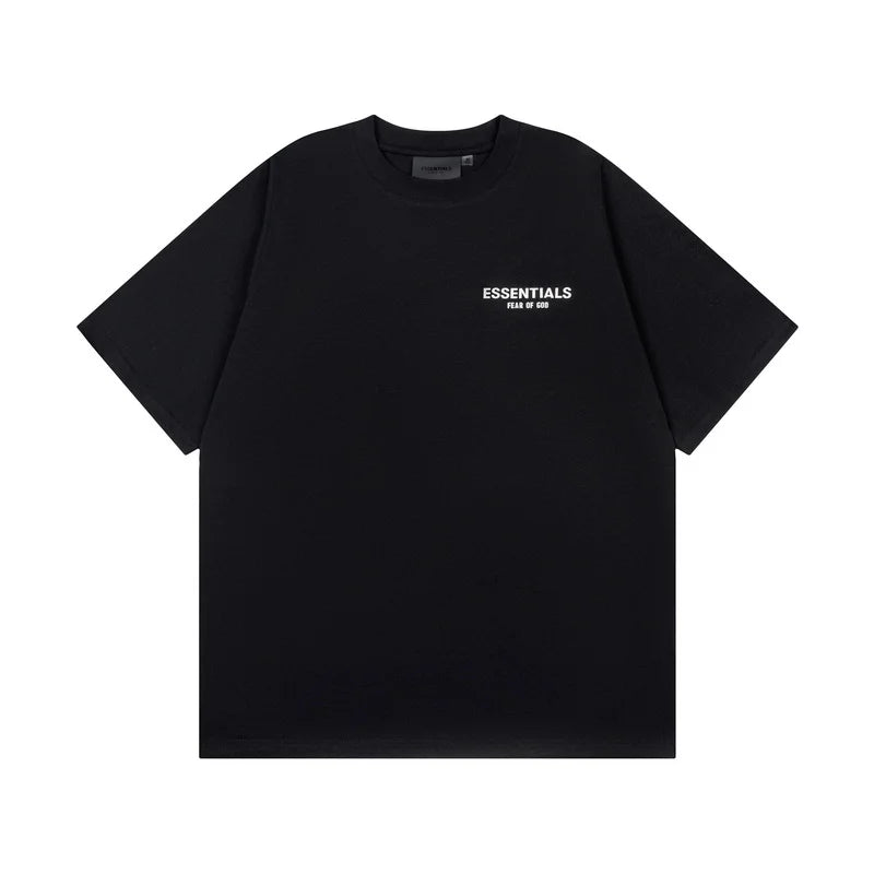 Fear of God Essentials Black Classic T-Shirt - Front View | Essentials T-Shirt