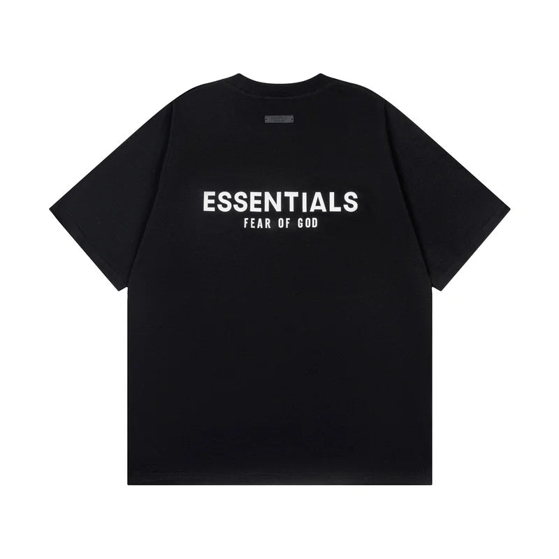 Fear of God Essentials Black Classic T-Shirt - Side View | Essentials T-Shirt