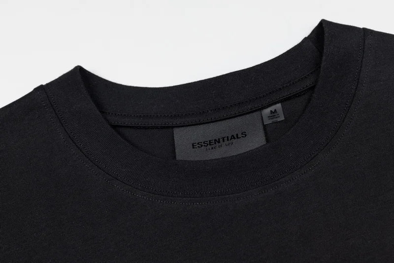 Fear of God Essentials Black Classic T-Shirt - back View | Essentials T-Shirt