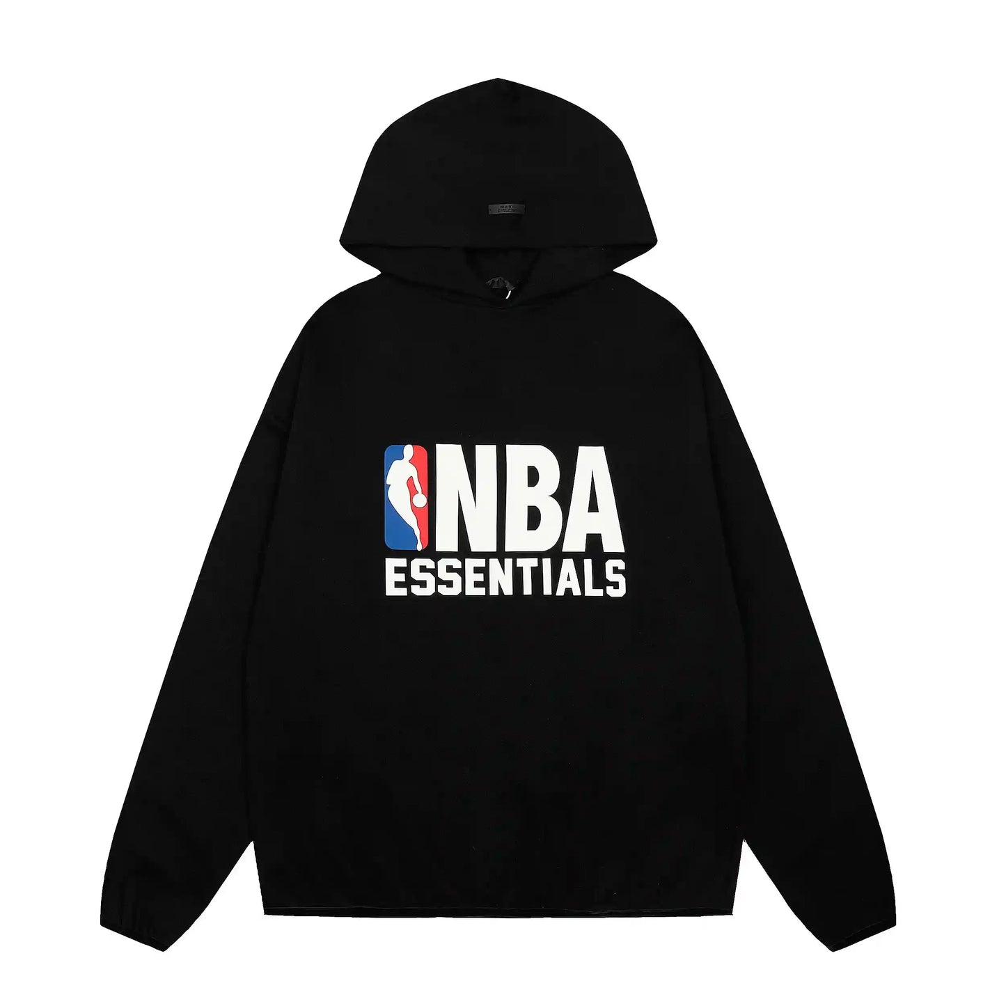 Fear of God Essentials Black Hoodie - Front View | Black Essentials Hoodie Men Women