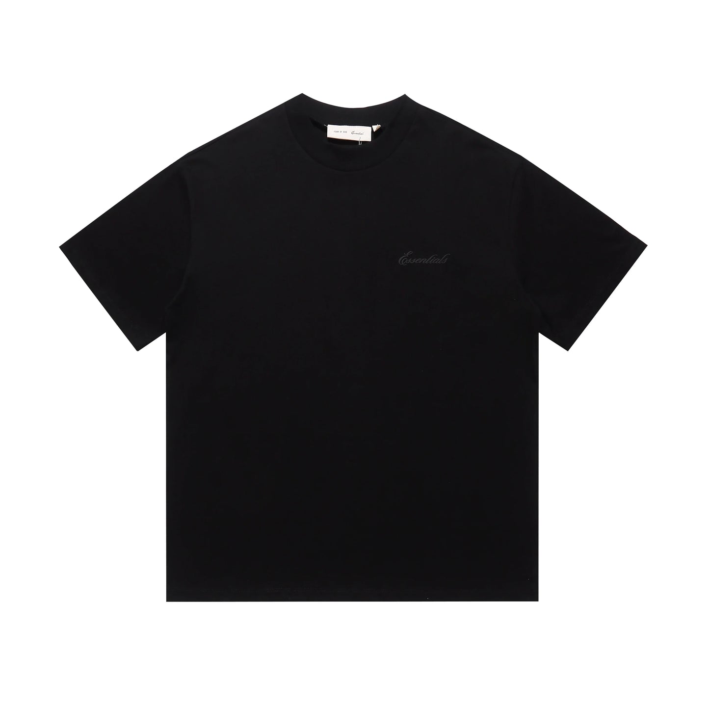 Fear of God Essentials Black Signature SS26 Classic Tee