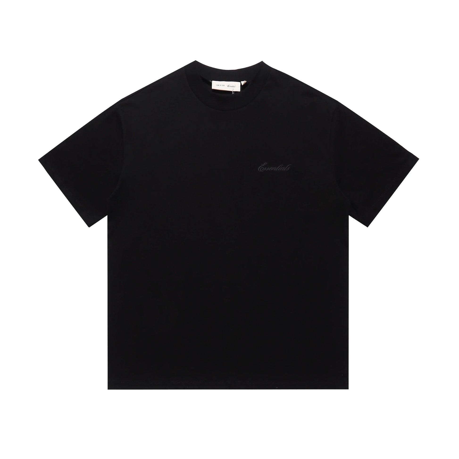 Fear of God Essentials Black Signature SS26 Classic Tee