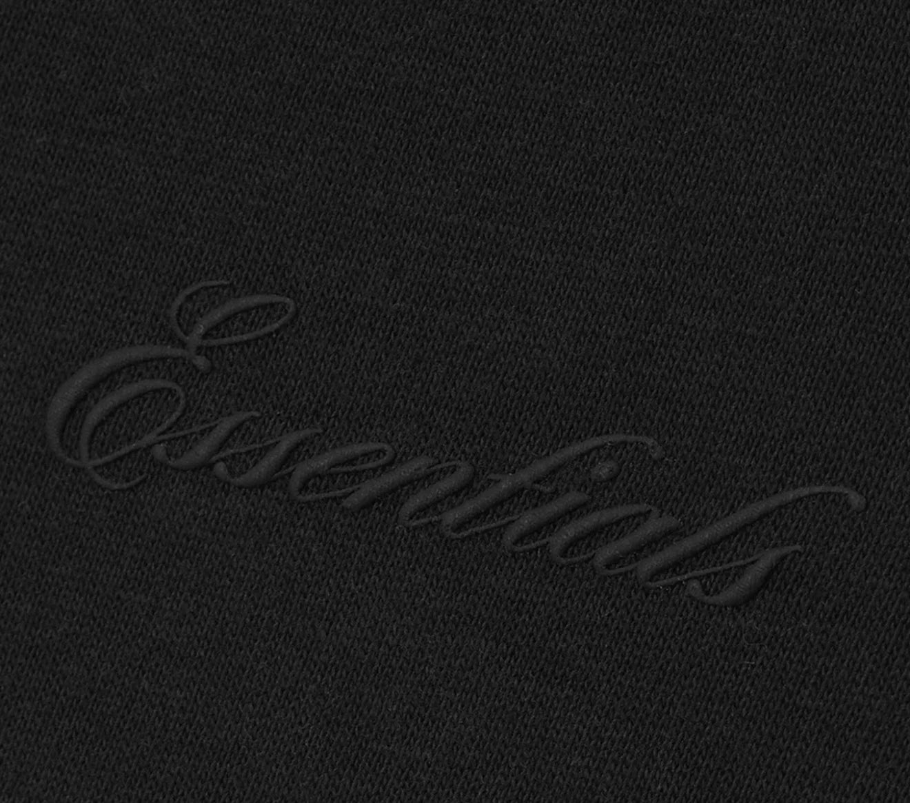 Fear of God Essentials Black Signature SS26 Classic Tee