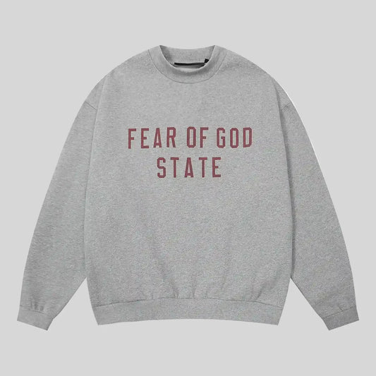 Fear of God Essentials Clothing Dark Heather Oatmeal Sweatshirt