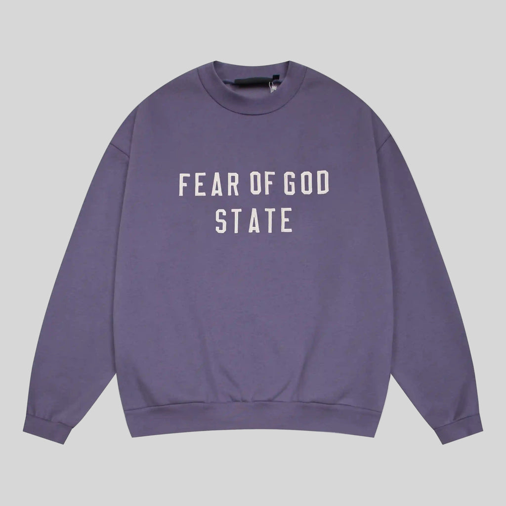 Fear of God Essentials Clothing Pastel Purple Sweatshirt 