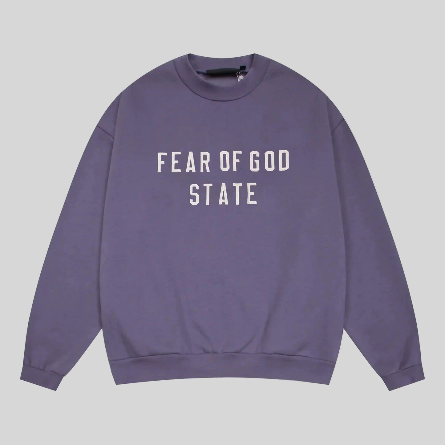 essentials pastel purple sweatshirt relaxed fit streetwear