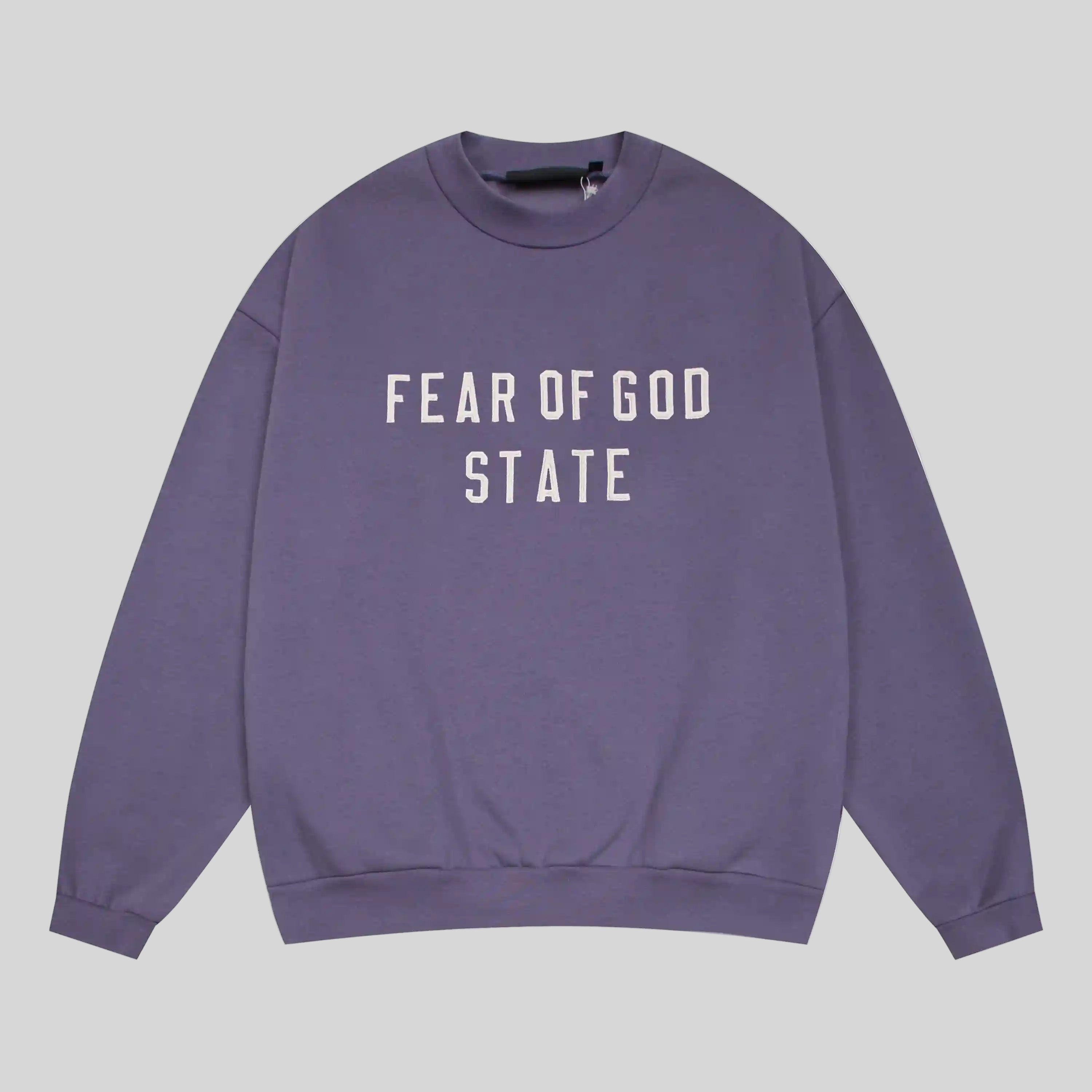 Fear of God Essentials Clothing Pastel Purple Sweatshirt 