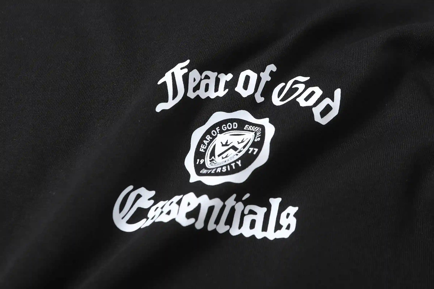 Fear of God Essentials It's A Black College Thing Tee Black