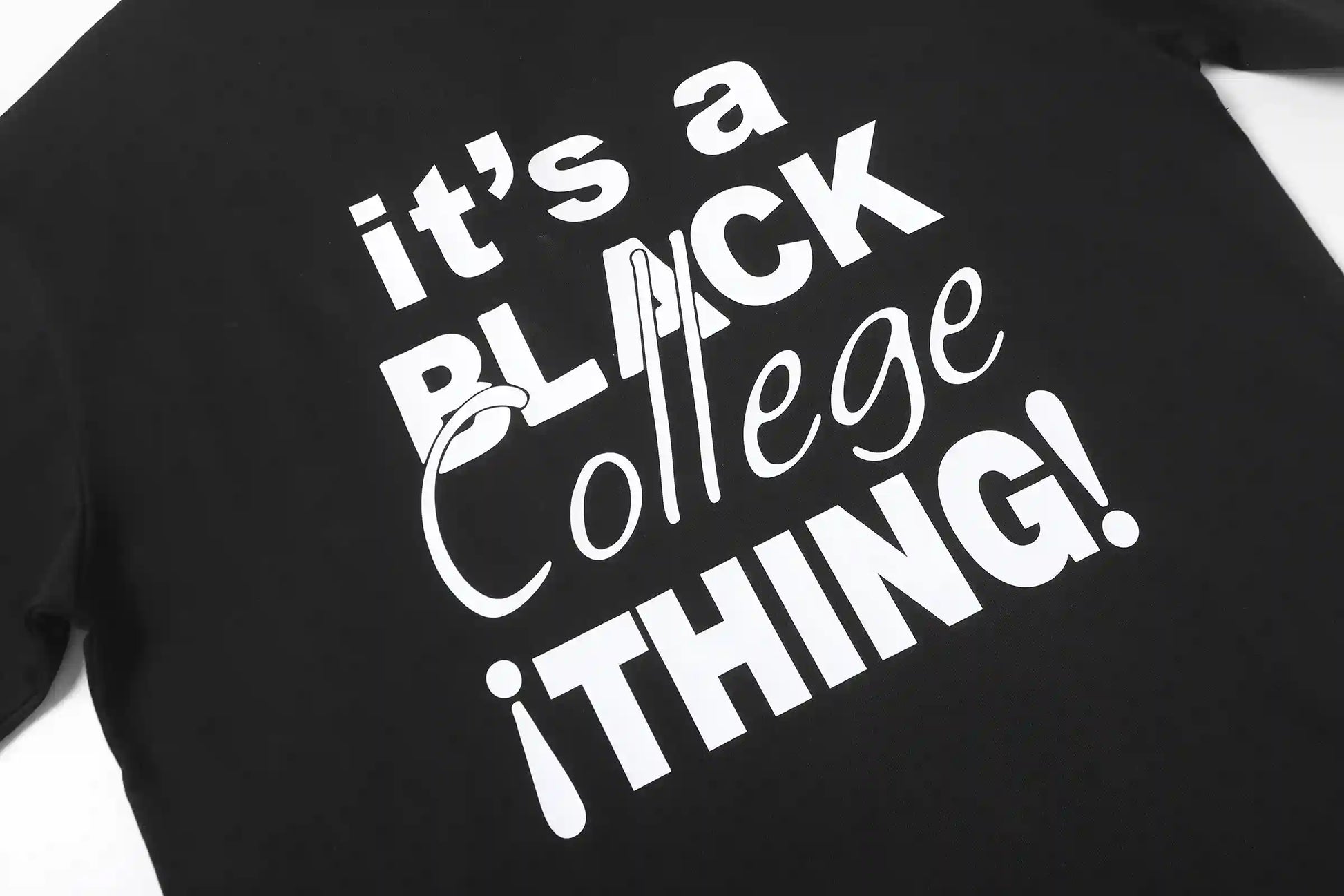 Fear of God Essentials It's A Black College Thing Tee Black