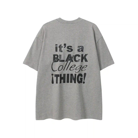 Fear of God Essentials It's A Black College Thing Tee Dark Oatmeal