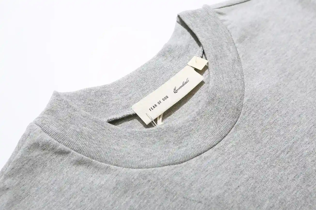 Fear of God Essentials Light Grey Signature SS26 Classic Tee