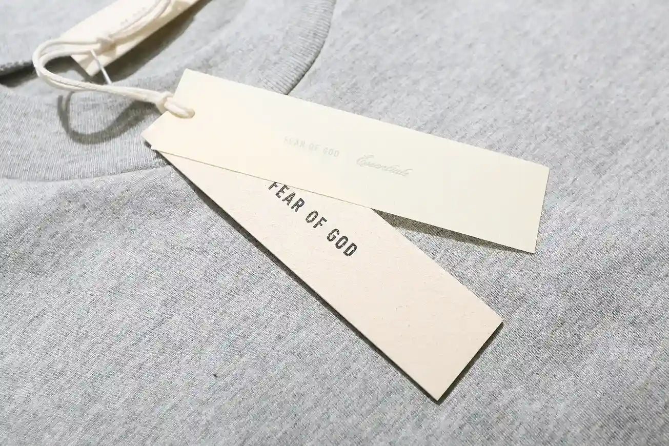 Fear of God Essentials Light Grey Signature SS26 Classic Tee