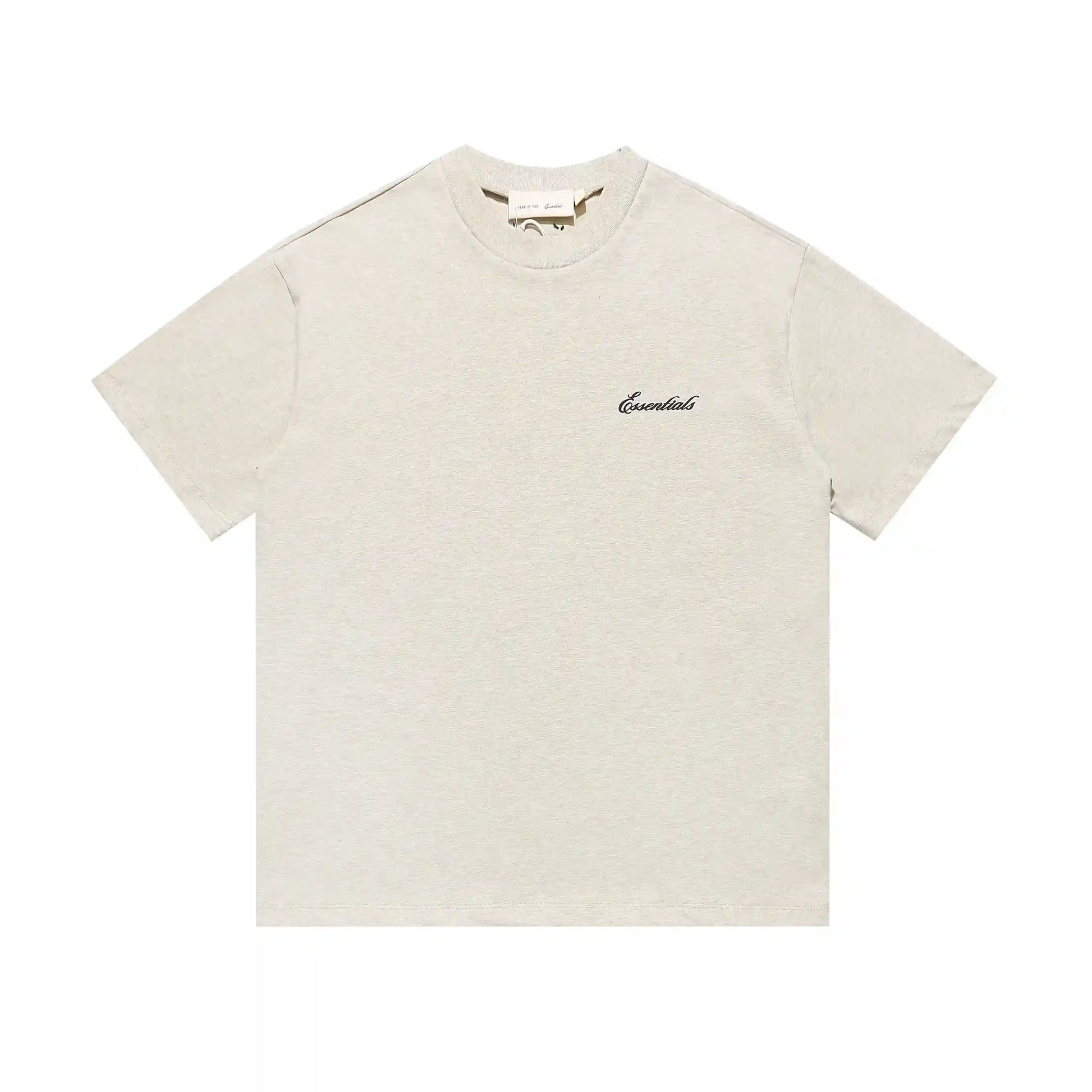 Fear of God Essentials Oatmeal Heather Signature SS26 Classic Tee