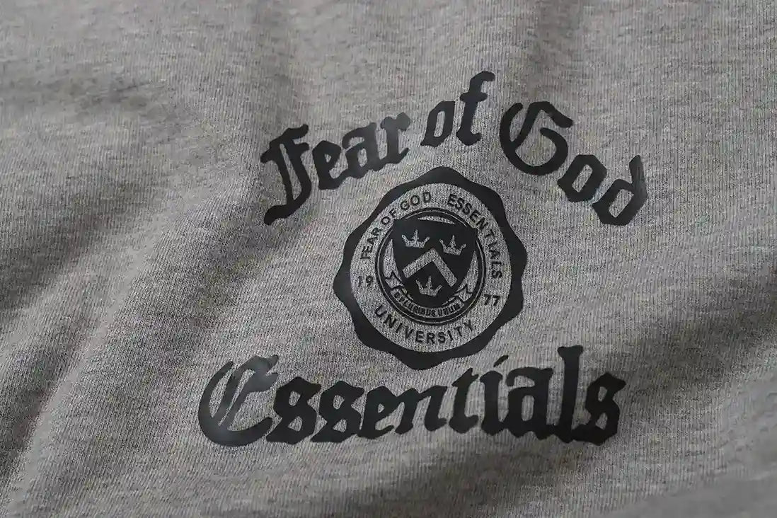 Fear of God Essentials University T-shirt Dark Oatmeal