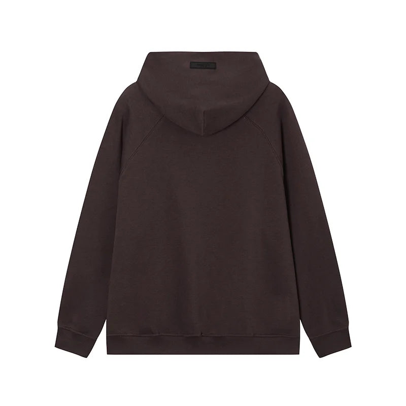 Fear of God Hooded ESSENTIALS Clothing Congo Brown Long Sleeve Tracksuit 4