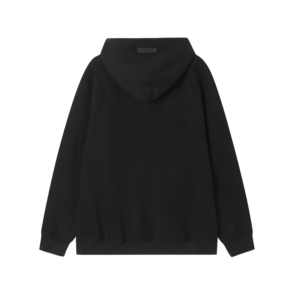 Fear of God Patch ESSENTIALS Clothing Black Hooded Tracksuit 4