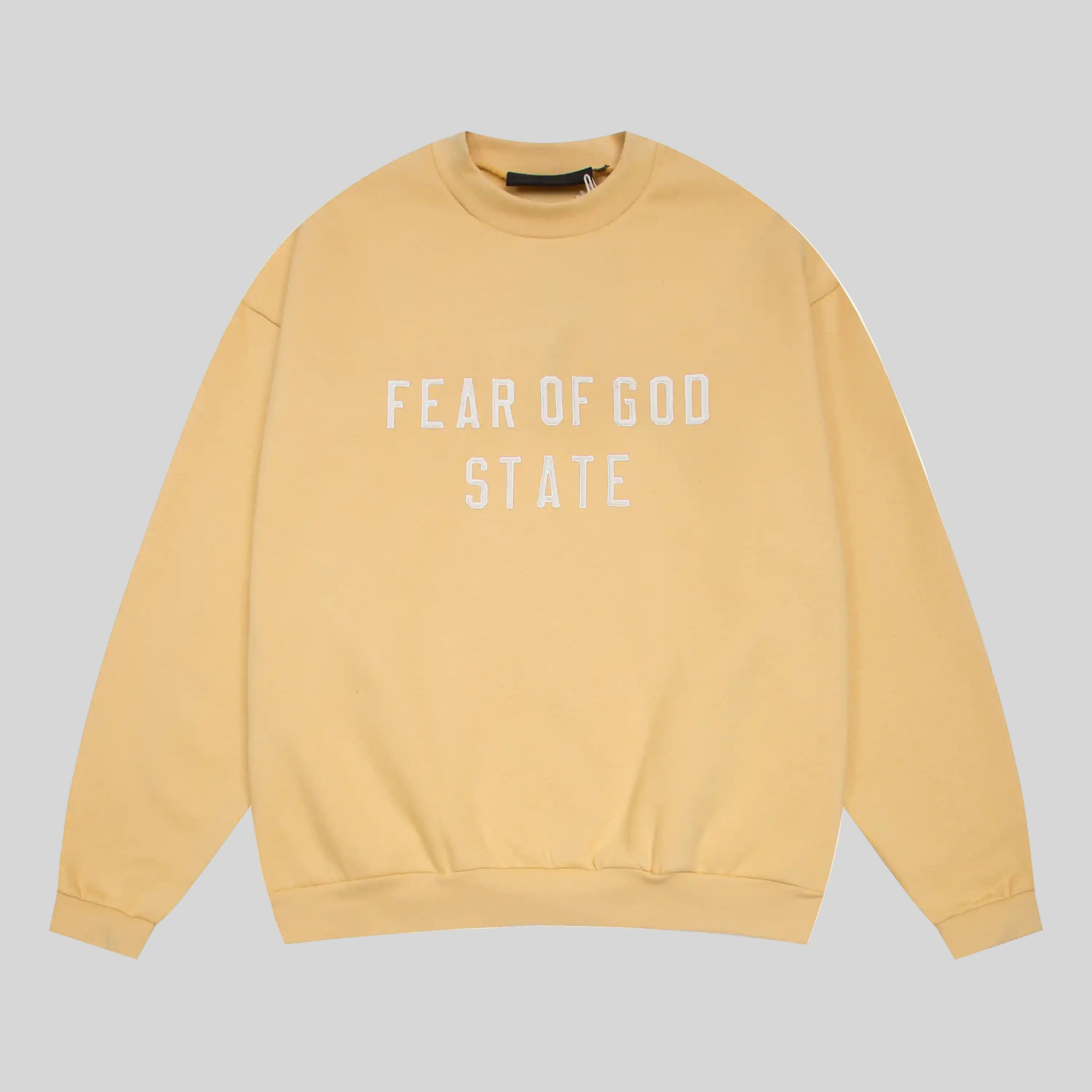 Fear of God State Essentials Clothing Garden Yellow Sweatshirt