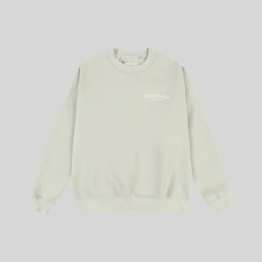 Full Sleeves Essentials Clothing Ash Grey Sweatshirt