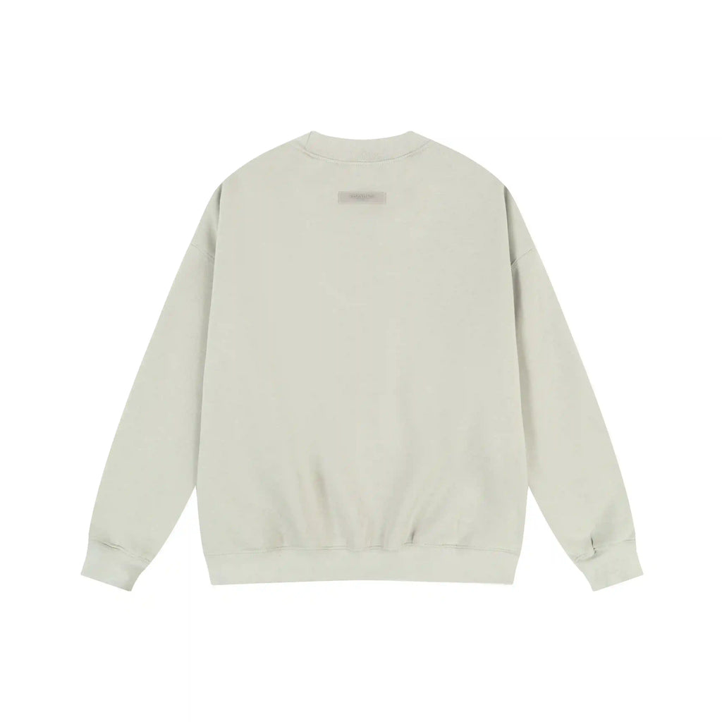 Full Sleeves Essentials Clothing Ash Grey Sweatshirt back