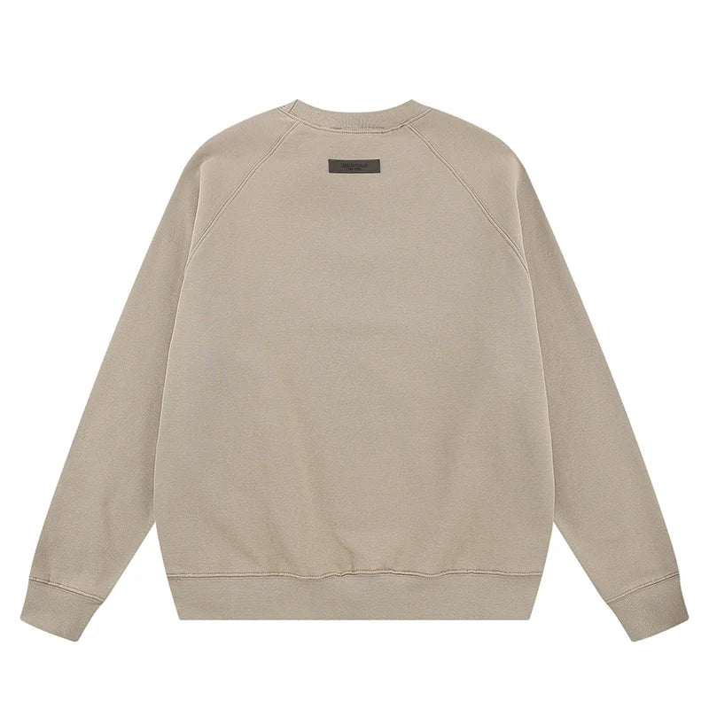 Full Sleeves Essentials Clothing Heathered Grey Sweatshirt Back 