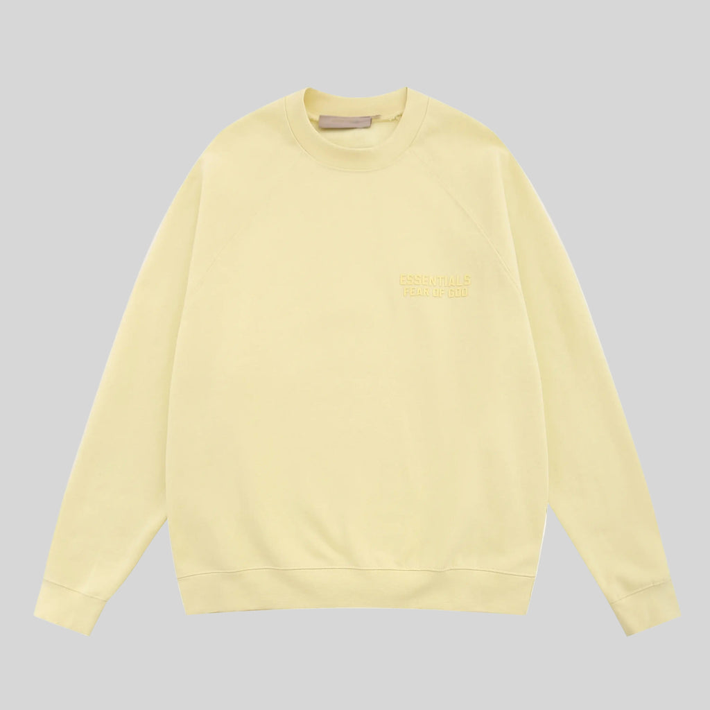 Full Sleeves Essentials Clothing Yellow Sweatshirt