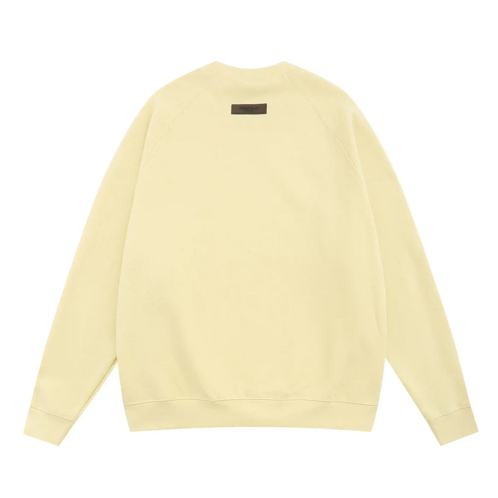 Full Sleeves Essentials Clothing Yellow Sweatshirt Back 