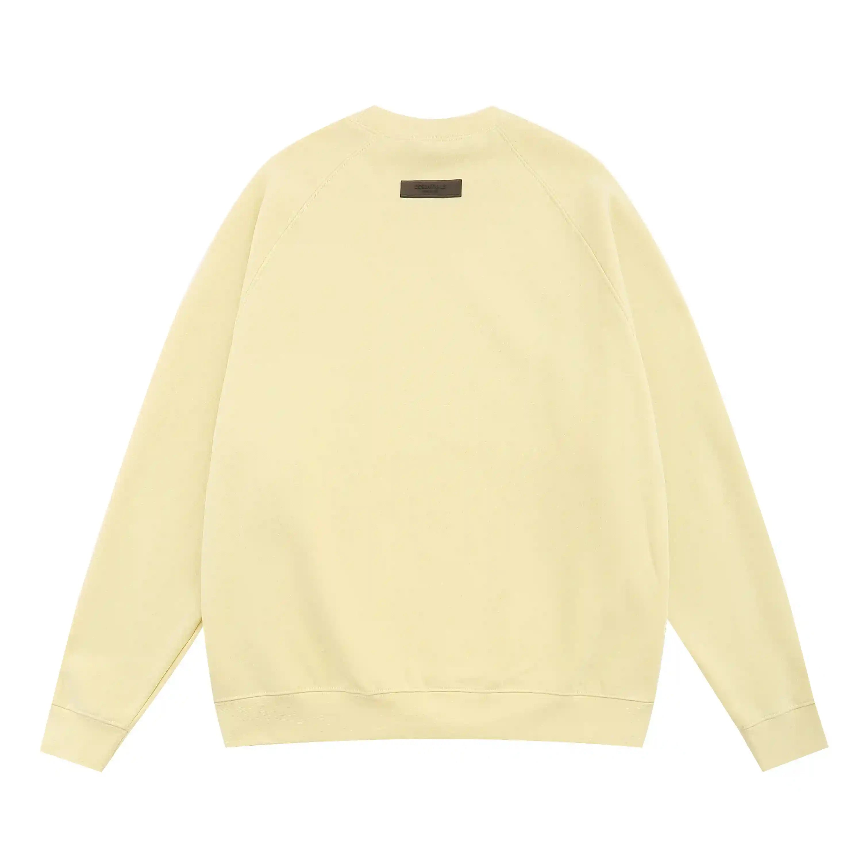 Full Sleeves Essentials Clothing Yellow Sweatshirt Back 