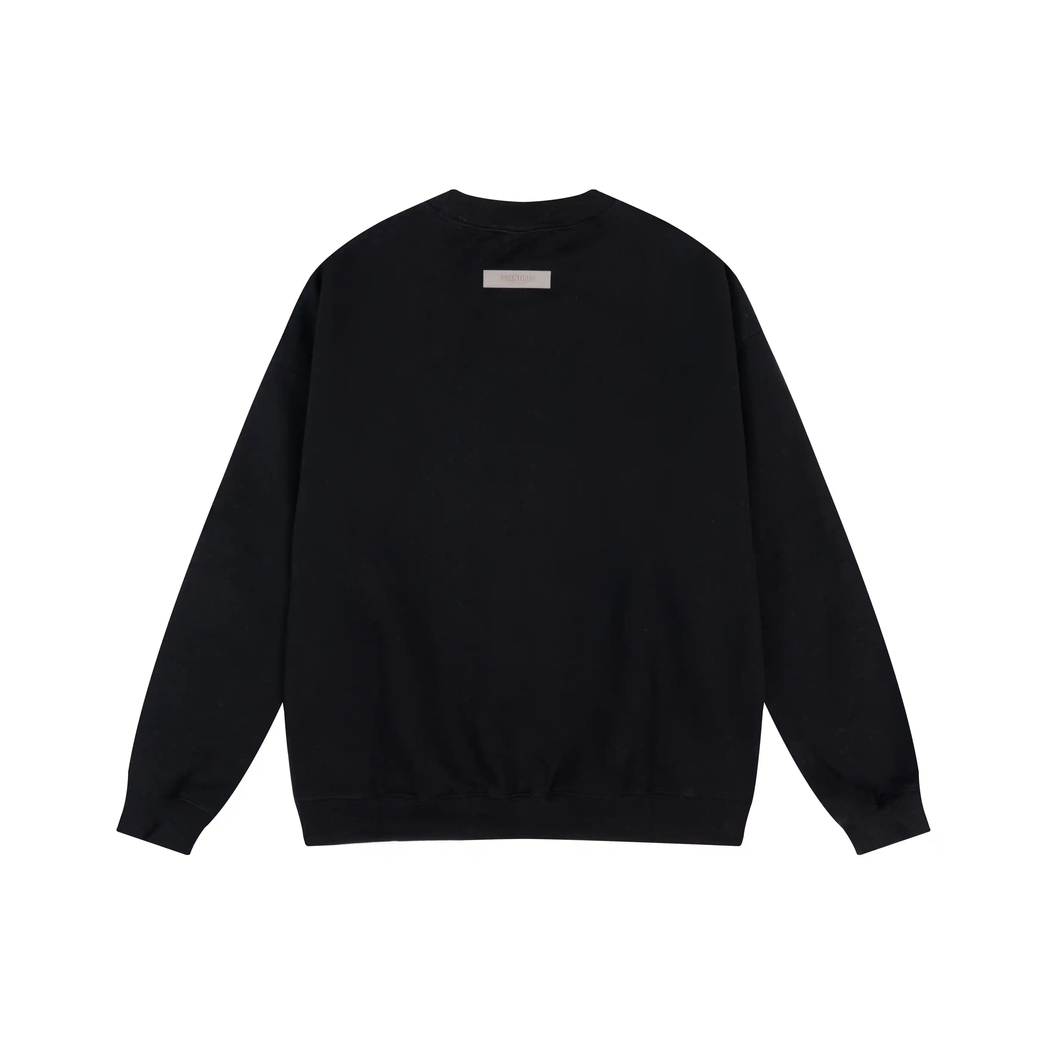 Full sleeves Essentials Clothing Black Sweatshirt Back 
