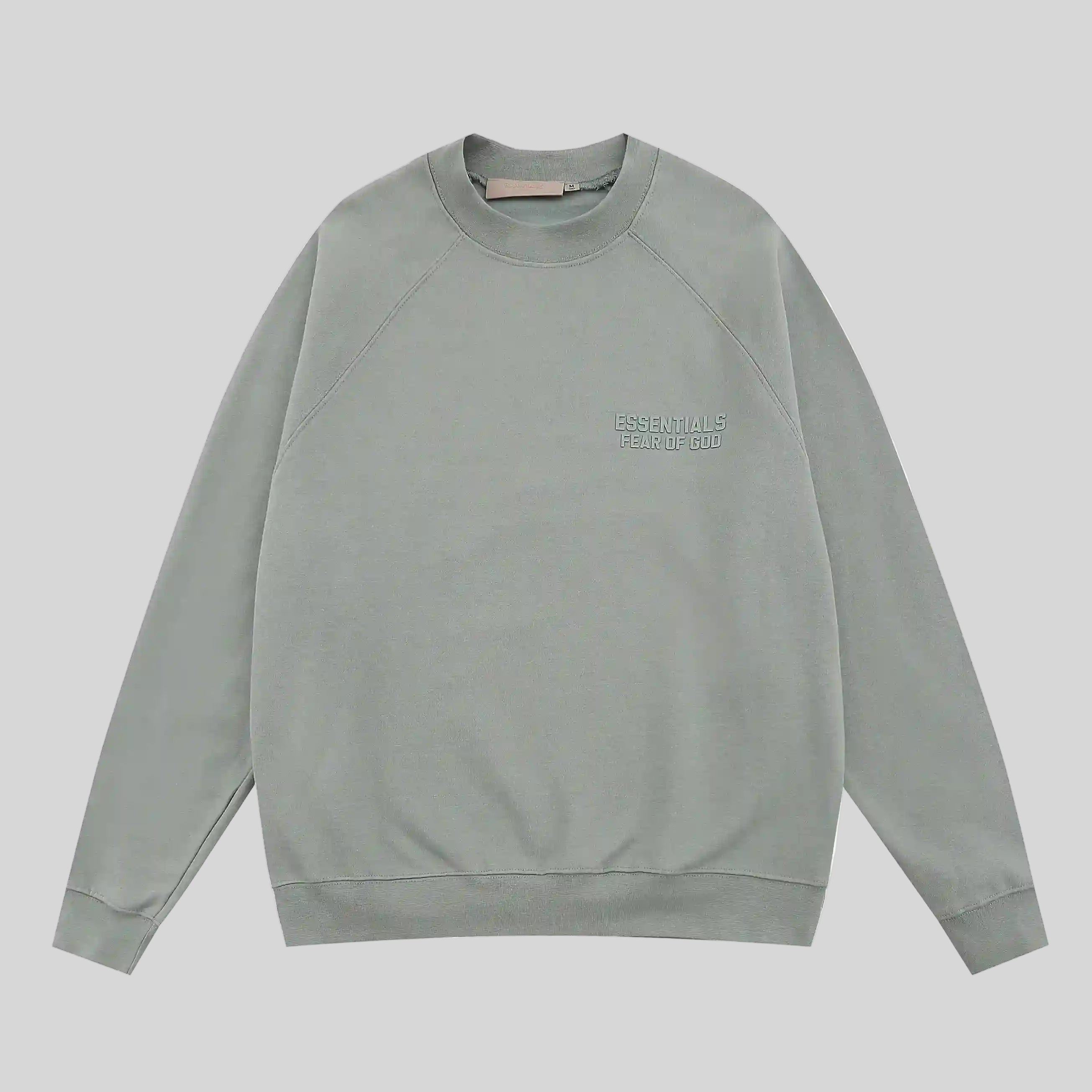 Full sleeves Essentials Clothing Heathered Grey Sweatshirt Front