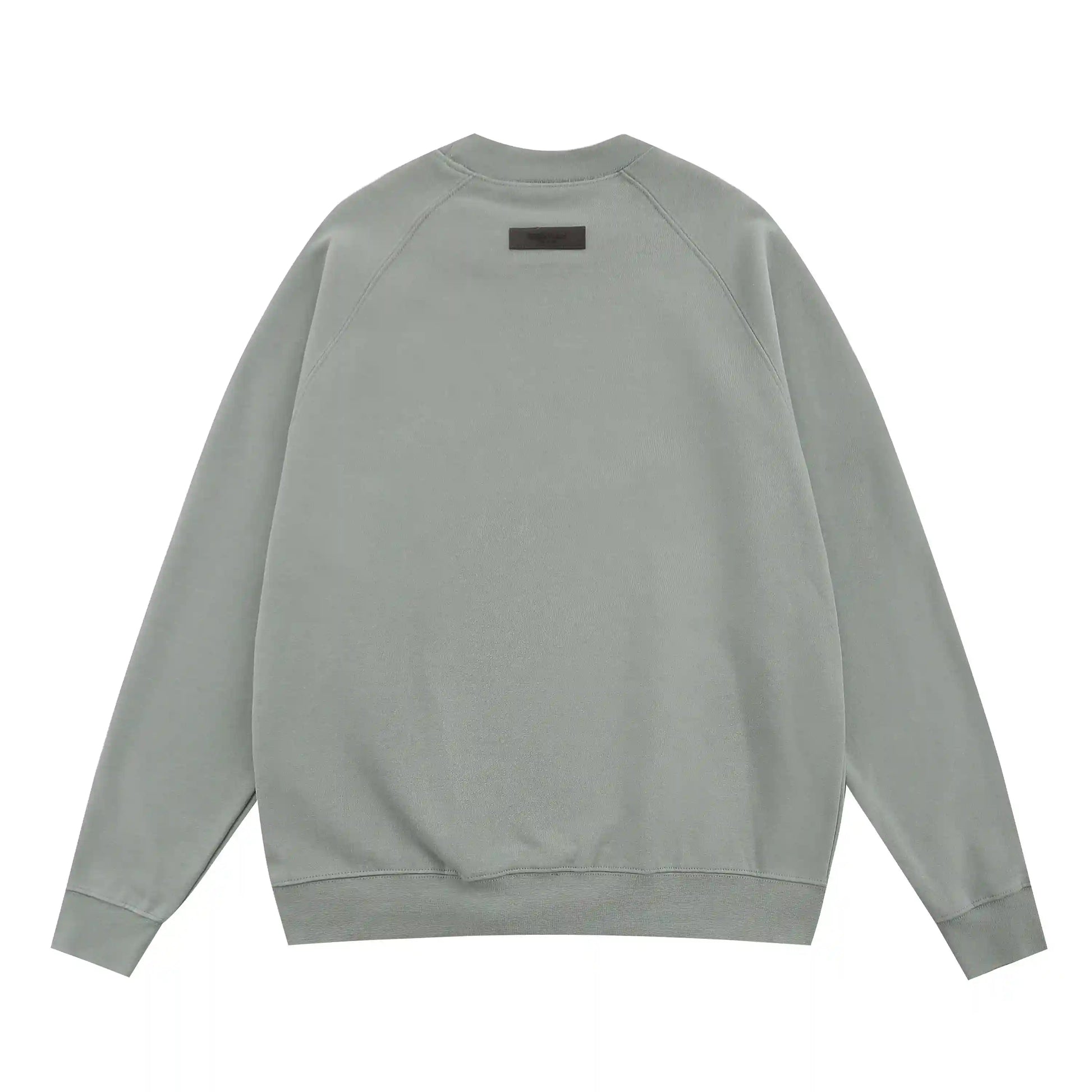 essentials heathered grey crewneck sweatshirt soft fleece casual