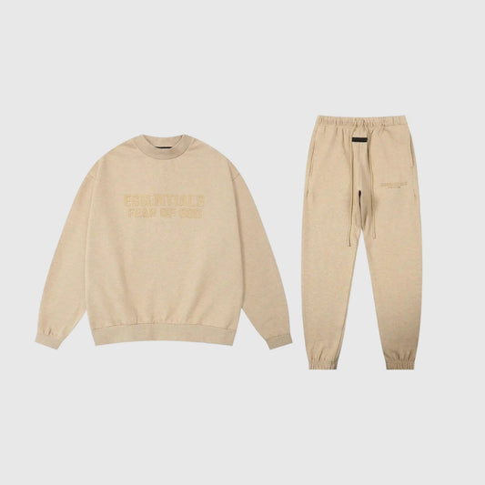 Essentials Calm Shell Hoodie Set front view – Fear of God matching set